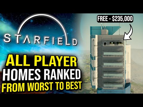 Видео: Starfield — все дома игроков, отсортированные от худшего к лучшему, и их местоположение