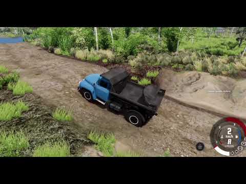 Видео: Разний транспорт  бездорожья в BeamNG Drive 