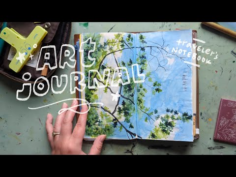 Видео: Art Journal Flip | блокнот путешественника | август и сентябрь