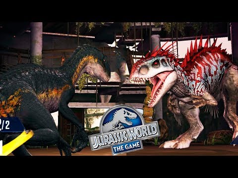 Видео: Индораптор против Индоминуса 2 турнира Jurassic World The Game