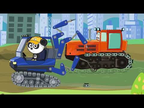 Видео: Мультики для детей про машинки трактор экскаватор грузовые машины | Биби и Машинки Мультфильм