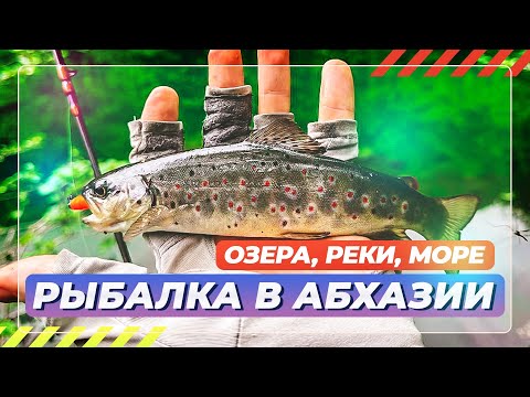 Видео: Рыбалка в Абхазии. Озера, реки, море. #OnlySpin