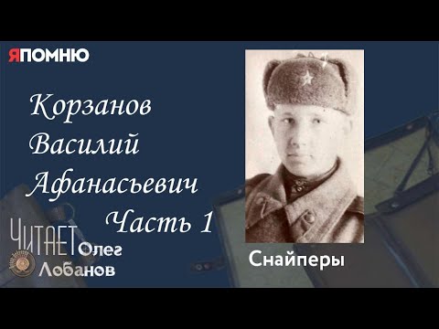 Видео: Корзанов Василий Афанасьевич.  Часть 1. Проект "Я помню" Артема Драбкина. Снайперы.
