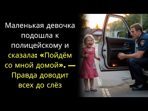 Видео: Маленькая девочка подошла к полицейскому и сказала: «Пойдём со мной домой». — Правда доводит...