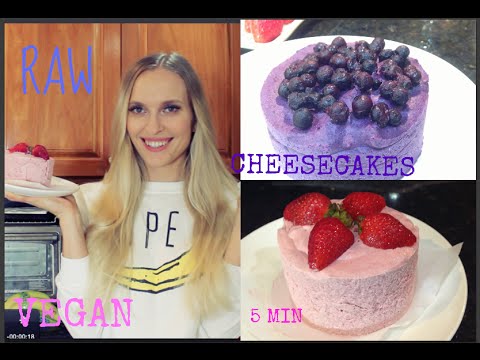 Видео: Полезные сырые "ЧИЗКЕЙК" за 5 мин/ Vegan raw "cheesecakes"