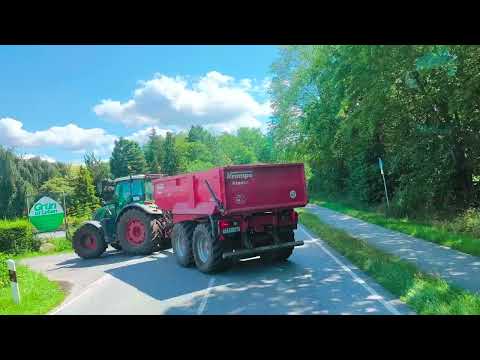 Видео: Немецкие деревни мелькают за окном.