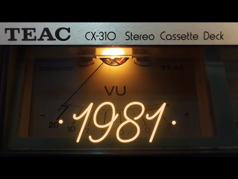 Видео: TEAC CX-310. Стерео-кассетная дека из начала 80-х. Stereo cassette deck from the early 80s.