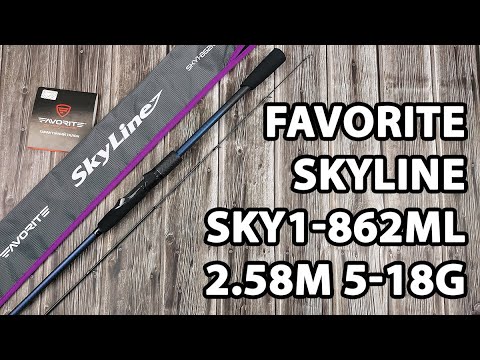 Видео: Спінінг Favorite Skyline SKY1-862ML 2.58m 5-18g Ex.Fast