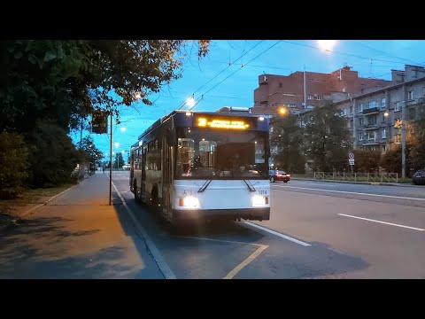 Видео: Троллейбус, маршрут №39 ТролЗа-5275.03 "Оптима" б.1214 (27.08.2023) Санкт-Петербург