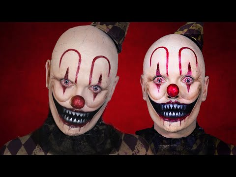 Видео: Урок по созданию грима страшного клоуна на Хэллоуин!