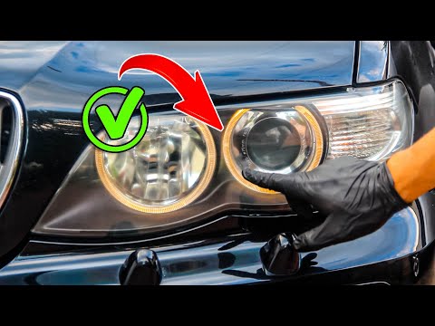 Видео: Замена Габаритных Ламп Ангельских Глазок BMW x5 e53 CHECK PARK LIGHTS