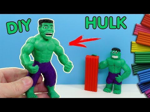 Видео: ХАЛК ЛЕПИМ ИЗ ПЛАСТИЛИНА. СУПЕРГЕРОИ МАРВЕЛ | DIY HULK FROM CLAY