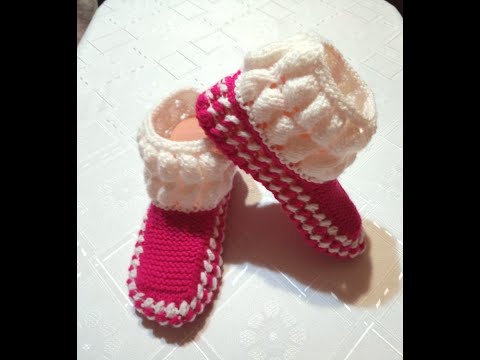 Видео: Плетени Терлици - Модел 8 (Knitted Slippers) (Тапочки спицами) (Patik) (Pantufas passo a passo)