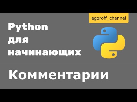 Видео: Комментарии Python (Comments in Python)