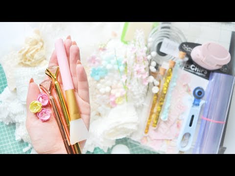 Видео: Покупки для скрапбукинга: кружево Aliexpress, цветы, сабельный резак, коврик