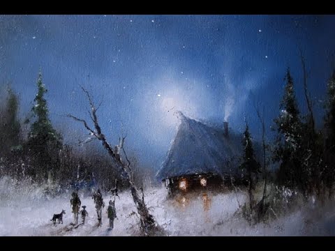Видео: Рисуем Новогоднюю ночь ( полная версия)