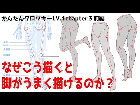 Видео: Как рисовать ноги, понятные даже новичкам ① Easy croquis LV.1 глава 3