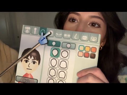 Видео: asmr кастомизирует твое лицо (ты mii)