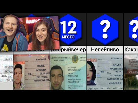 Видео: Самые Странные Фамилии | РЕАКЦИЯ на Рейтинг