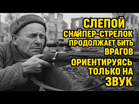 Видео: Слепой снайпер стрелок он продолжает бить врагов ориентируясь только на звук