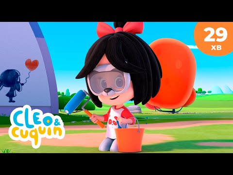 Видео: Клео та Кукiн 💧 День малярства 💦 Улюблені дитячі мультики 🎬 Cleo & Cuquin