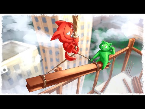 Видео: ЗРЯ ОН ЭТО СДЕЛАЛ!!! УГАР В GANG BEASTS!!!