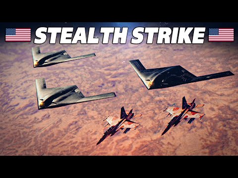 Видео: Проникновение в воздушное пространство | B-21 Raider + F/A-18F Superhornet | Цифровой боевой симу...