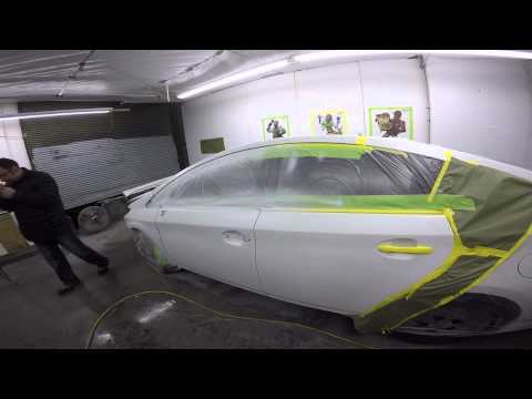 Видео: Покраска Авто. Белый Перламутр