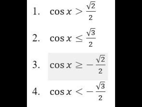 Видео: Решить неравенство cos