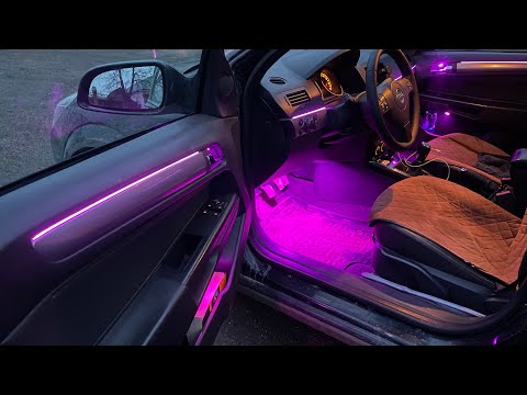 Видео: КАК ПОДКЛЮЧИТЬ АМБИЕНТНУЮ ПОДСВЕТКУ. ОПЕЛЬ АСТРА Н. ЧЁРНЫЙ ПОТОЛОК. ГУБА.