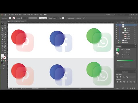 Видео: Стекломорфизм(Glass Morphism Effect) в Иллюстраторе: Clipping Mask