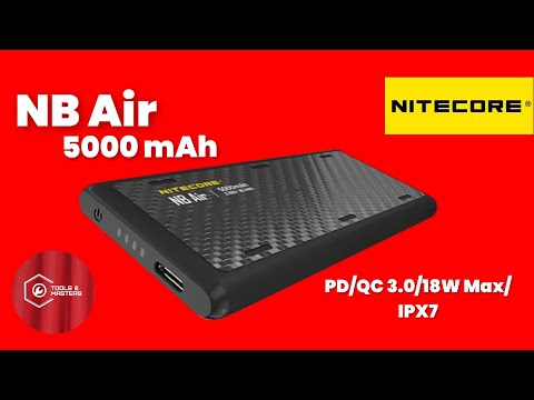 Видео: NEW‼️NITECORE "NB Air" 5000mAh. УЛЬТРАКОМПАКТНЫЙ (112*48*9.7мм) и лёгкий #edc POWER BANK.Обзор.‼️