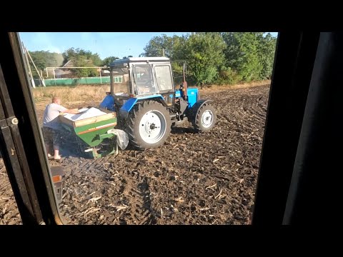 Видео: Вносим сульфат амония. Подготовка к севу озимых.