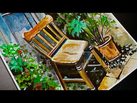 Видео: 🪑акварельная картина, полная тихих воспоминаний