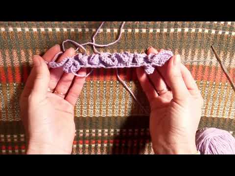Видео: ✓Рюши спицами [Вяжем рюши легко]
