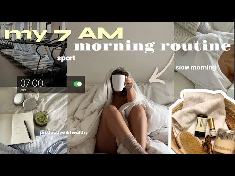 Видео: waking up at 7am 🌸🧸🎀  утренняя рутина, уход за волосами, полезные привычки, спорт & больше