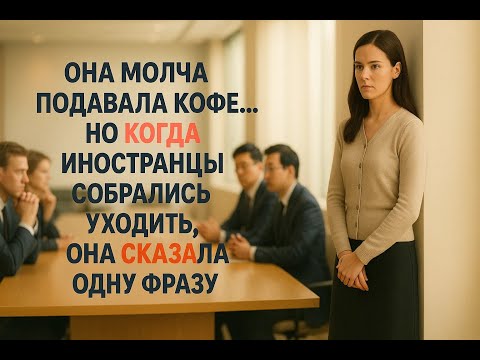 Видео: Ей велели принести кофе и молчать в углу, но одно слово на чужом языке заставило всех замереть