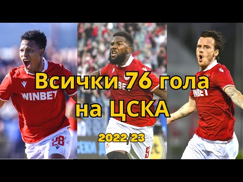 Видео: Всички 76 гола на ЦСКА | сезон 2022/23