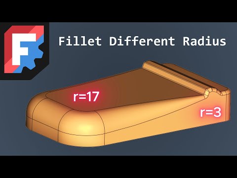 Видео: FreeCAD 1.0 Скругление разного радиуса