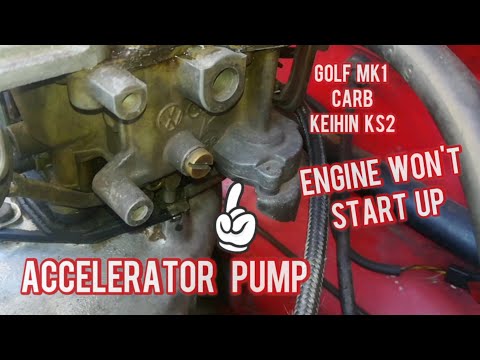 Видео: GOLF MK1: Проверка ускорительного насоса. Карбюратор Keihin KS2 #carburetor #golfmk1 #vwgolf #vwfox