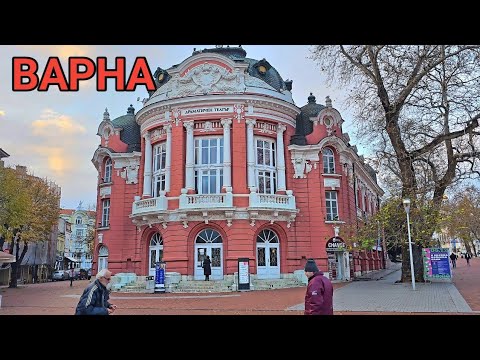 Видео: Зимна разходка из центъра на Варна! Подготовка за коледните празници