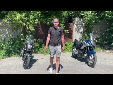 Видео: Сравнение динамики Honda NC700X  с Honda NC750X, тормозной путь мотоцикла с ABS и без ABS