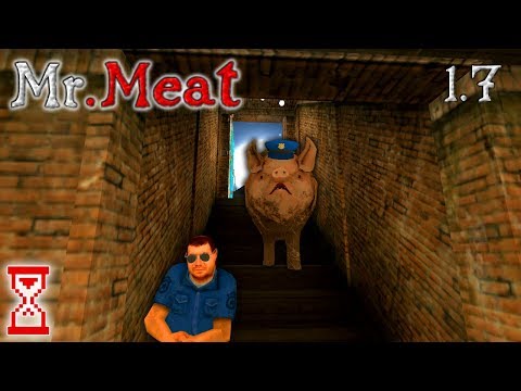 Видео: Устроил столкновение Полицейского со Свином | Mr. Meat 1.7