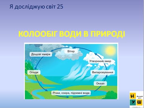 Видео: Урок 25  Колообіг води в природі. ЯДС 3 клас автор підручника І.Жаркова