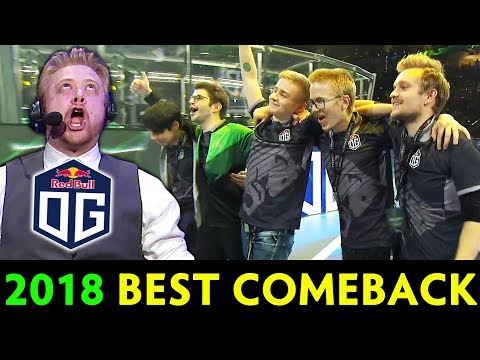 Видео: ЛУЧШИЙ КАМБЕК 2018 — ЛУЧШИЙ ХАЙП комментатор OG vs LGD TI8