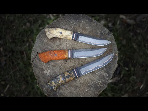 Видео: Ножи с характером. Нержламинат через медь.
