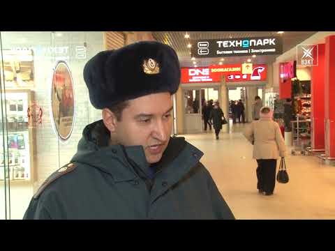 Видео: Пожарные эвакуировали администрацию района и торговый центр