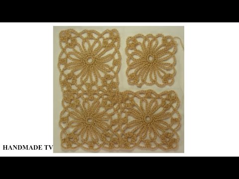 Видео: СОЕДИНЕНИЕ АЖУРНЫХ КВАДРАТНЫХ МОТИВОВ СВЯЗАННЫХ КРЮЧКОМ  #3 crochet