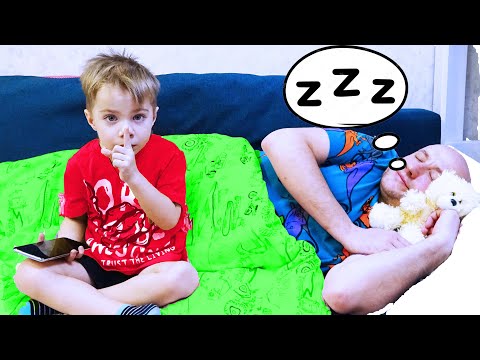 Видео: КАК УЛОЖИТЬ  ПАПУ СПАТЬ? ФЁДОР М./HOW TO GET DAD TO SLEEP?