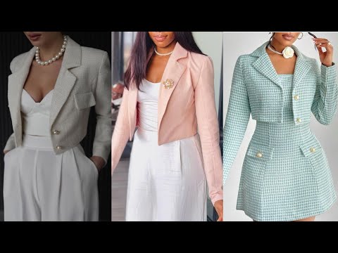 Видео: Учебное пособие по выкройке укороченного блейзера | Для начинающих